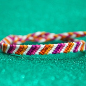Lesbian Pride Friendship Bracelets Choose Pattern LGBT Pride Bracelet ...