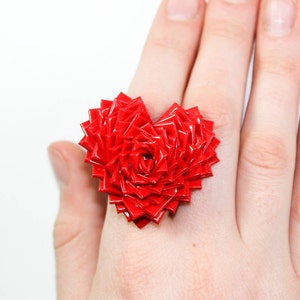 Duct Tape Heart Rings Tutorial New Second Edition with Color Photos and Step-By-Step Instructions PDF How to Make Duck Tape Jewelry image 5