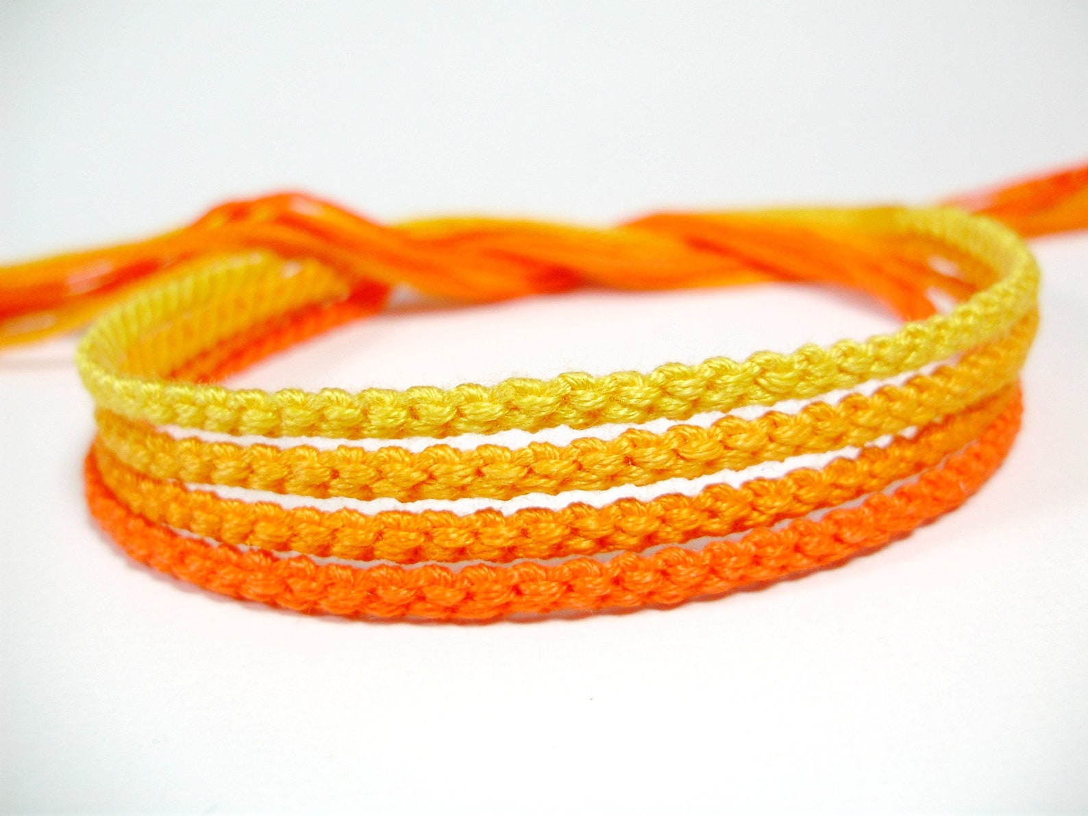 Shades of Rainbows Friendship Bracelet Sets you Choose Color - Etsy