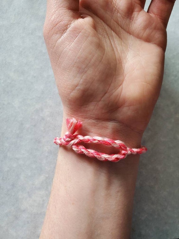 Heart Boho Friendship Bracelet – Lee's Yarning