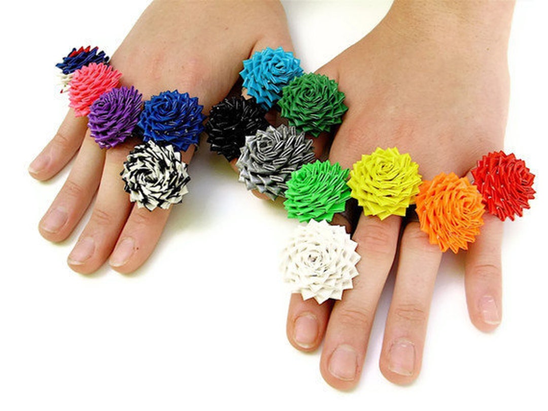 How to Make Mini Duct Tape Rose Rings 4th Edition PDF Tutorial With