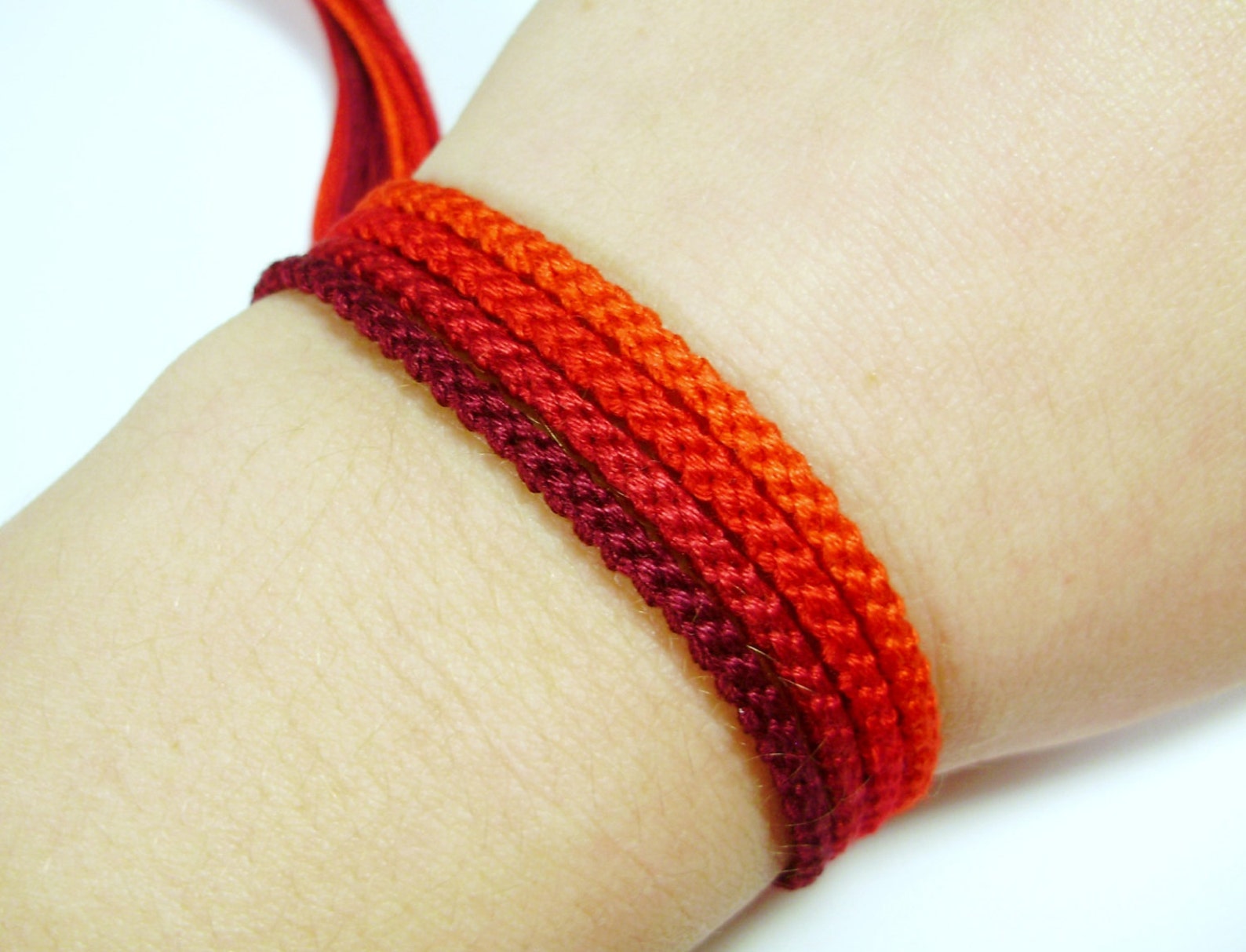 Shades of Rainbows Friendship Bracelet Sets you Choose Color | Etsy