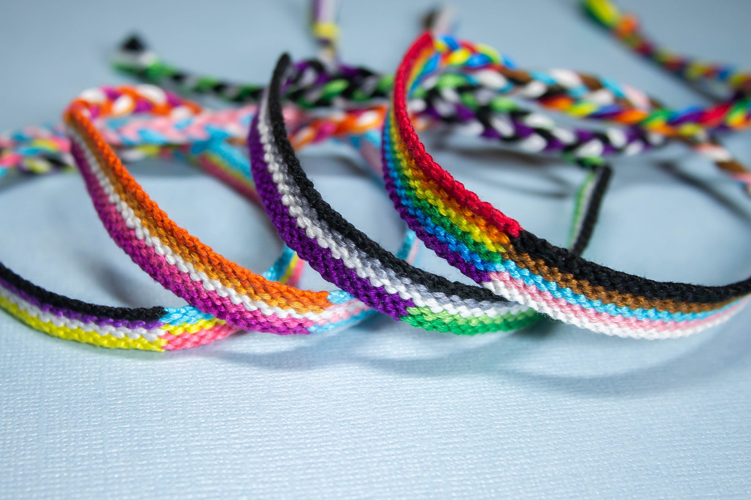 Amazon.com: Yaomiao Pride Bracelet Rainbow Bracelet Adjustable Rainbow Love  Wins Bracelet Trans Bracelet Pride Collection Handmade Braided Bracelet  Rainbow Nylon Wristband for Men Women Teens Supplies（8 Pieces） : Clothing,  Shoes & Jewelry