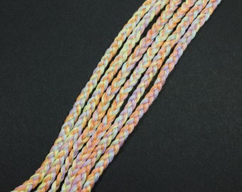 Pastel Rainbow Braided Wrap Bracelet, LGBT Pride Bracelet, Adjustable Friendship Bracelet, Unique Gift for Her, Queer Pride Month