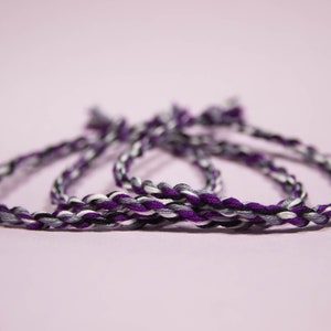 Asexual Pride Friendship Bracelet, LGBTQ Pride Anklet - Asexual Flag Bracelet, Demisexual Flag Bracelet, Queer Pride Month, Demisexual Pride