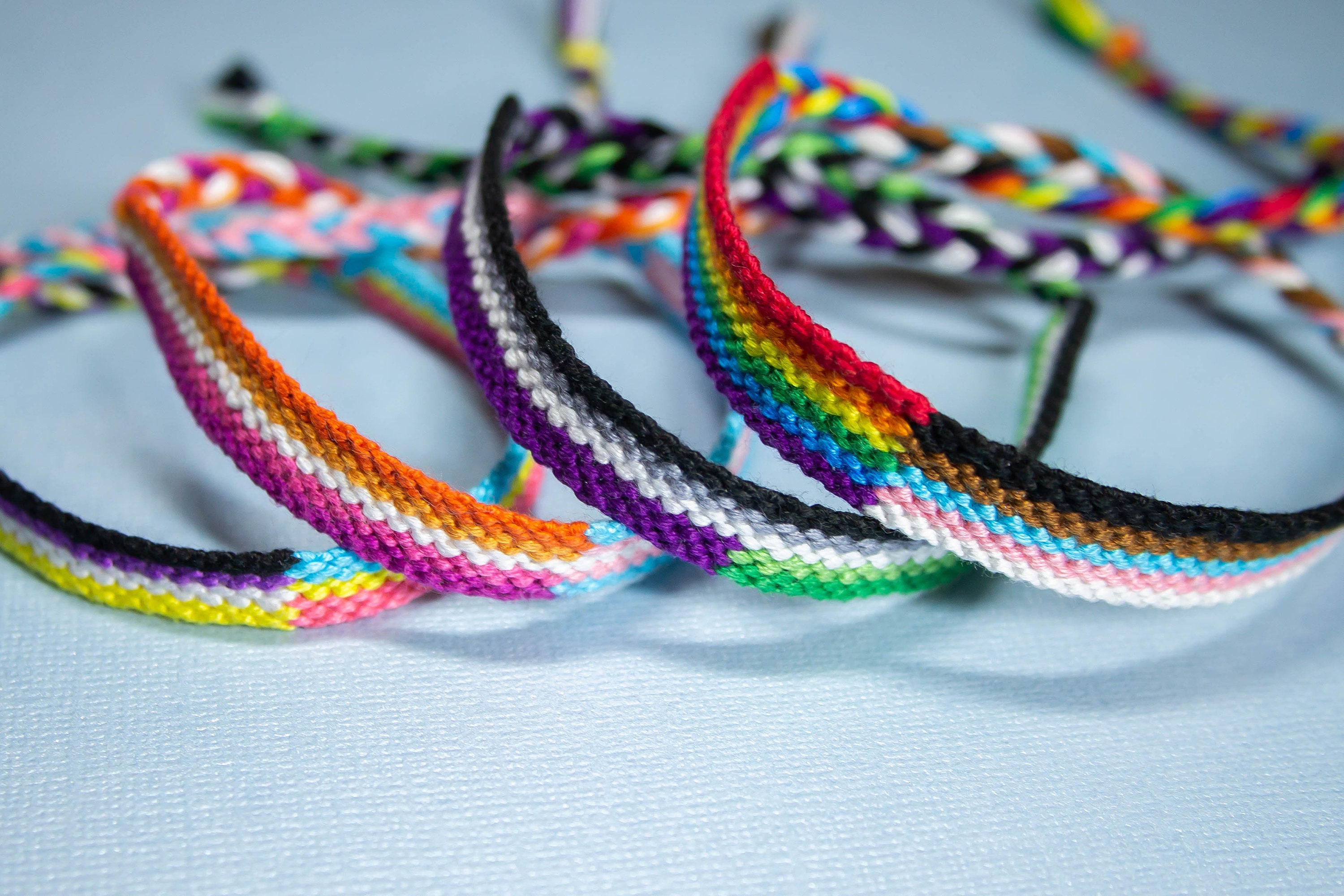 2021 Rainbow Friendship Handmade Knotted Bracelet adjustable,Fashion Romantic Sweet Colorful ,Girl
