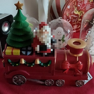 Christmas Santa train Locomotive 3d printed model