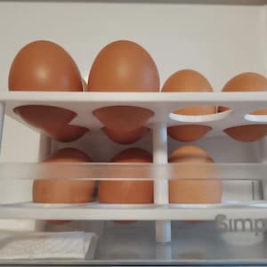 Porte-oeufs empilable imprimé en 3D - Organiseur de réfrigérateur peu encombrant