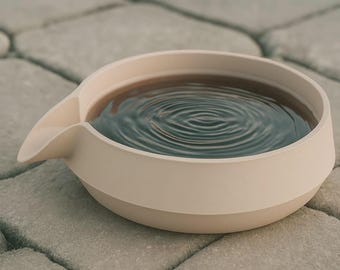 Maceta con fuente de agua en forma de cascada de terracota de repuesto para jardín de plástico impreso en 3D