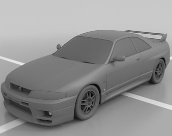 Nissan Skyline GT-R R33 – High-Detail 3D Printed Model | JDM Car Collectible | Customizable Scale & Color