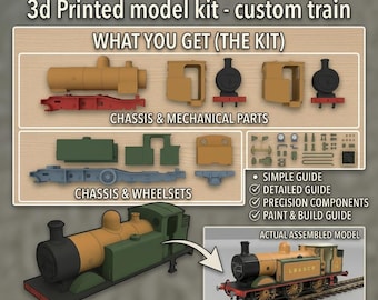 On30 Side Tank 'porty' H.K. Porter Style Locomotive - Fits Model