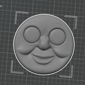Thomas the Train Engine Face 3d Printed