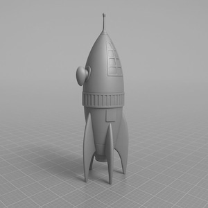 Flash Gordon-ish Spaceship 3d Printed model