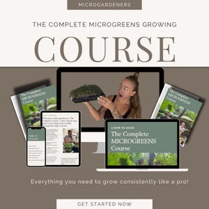 Complete Microgreens Growing Course: Step-by-Step Guide (eBook PDF)