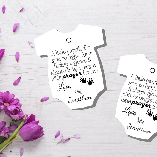 Baby Shower Candle Tag - Etsy