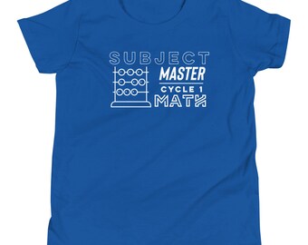 Math Subject Master Cycle 1 Youth T-Shirt