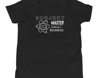 Science Subject Master Cycle 1 Youth T-Shirt