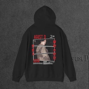 Agust D Suga BTS Sweatshirt | Daechwita Kpop Hoodie | Min Yoongi BTS Merch | Korean Streetwear Outfit for Army