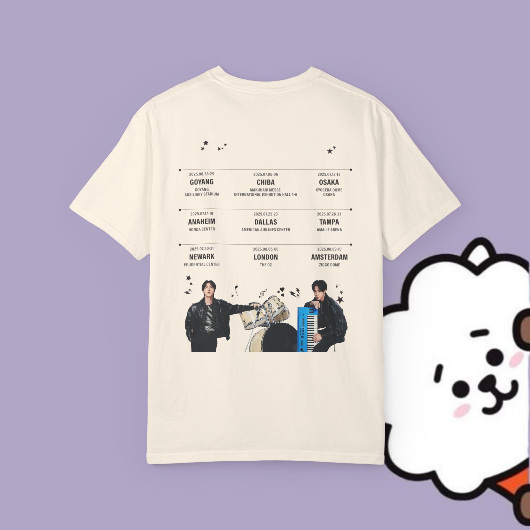 新品未開封　 BTS [RUNSEOKJIN] T-Shirt (Beige) A Fan's Treasure: Unveiling Jin's 'Runseokjin_EP.tour 2025