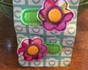 Flower Alligator Hair Clips