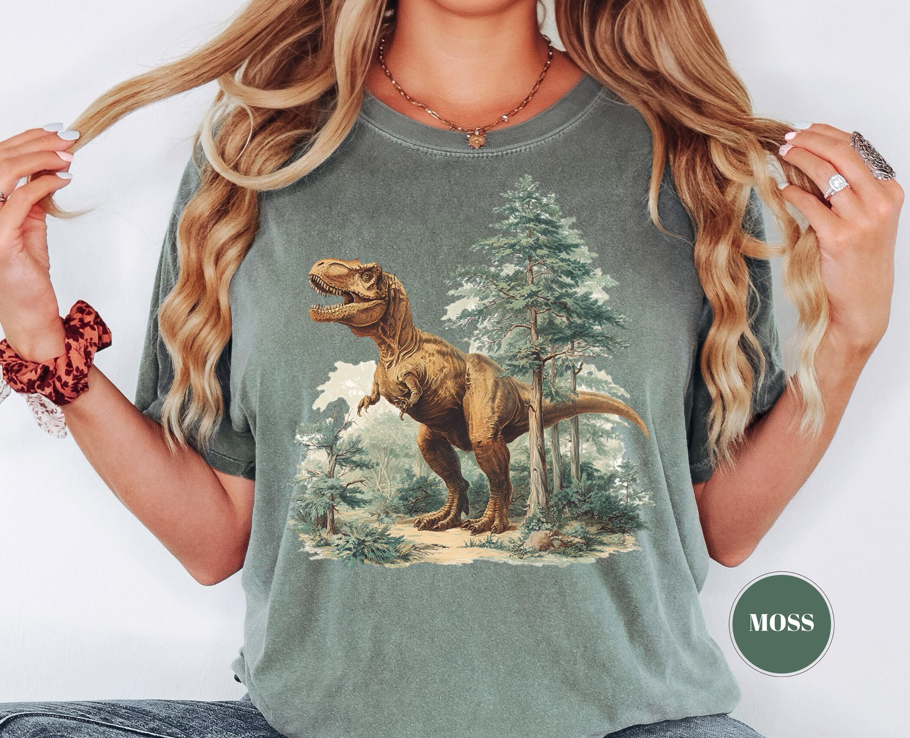 Vintage 90s Dinosaur Graphic Sweatshirt, Rex & Triceratops Sweater