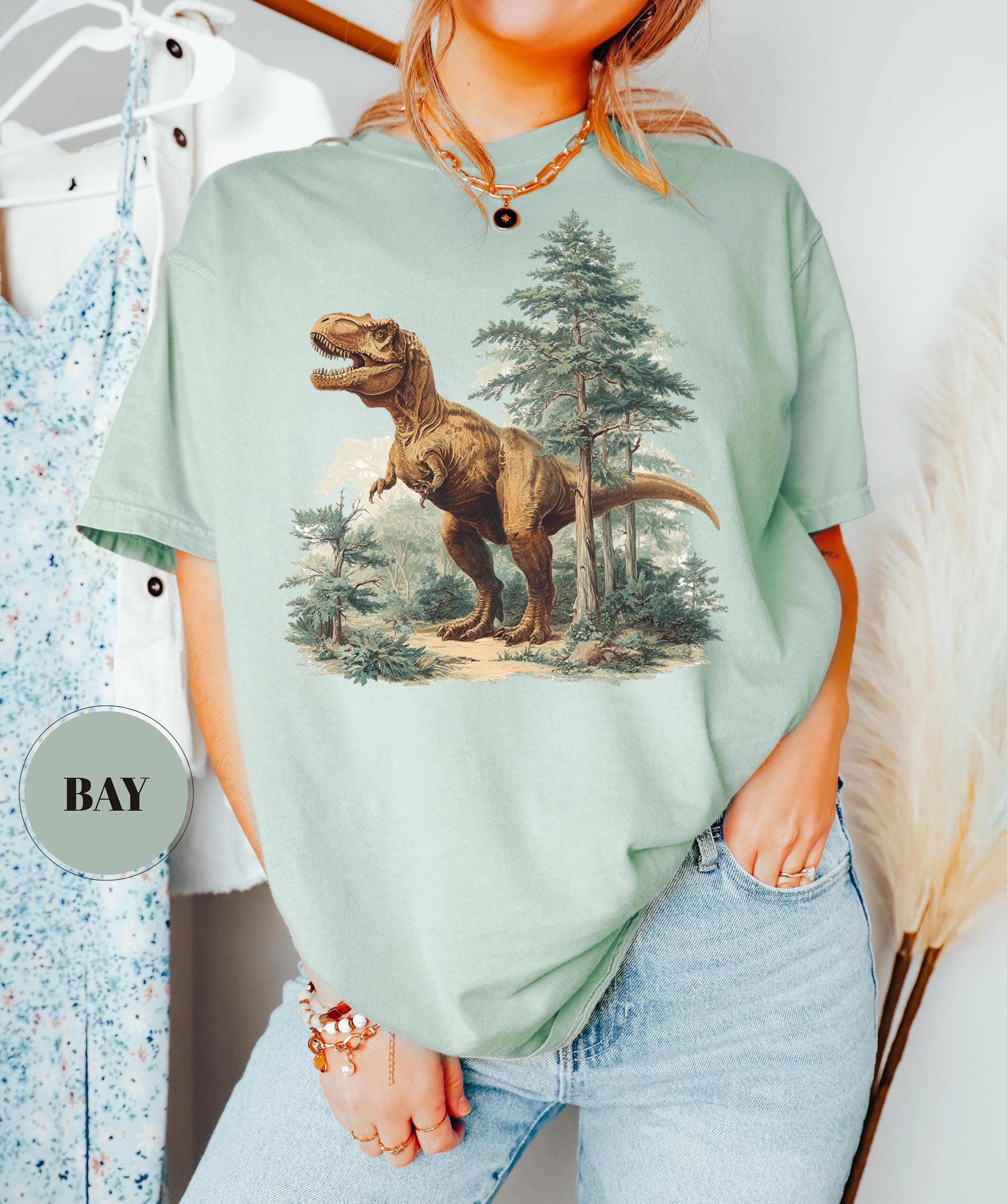 Vintage 90s Dinosaur Graphic Sweatshirt, Rex & Triceratops Sweater