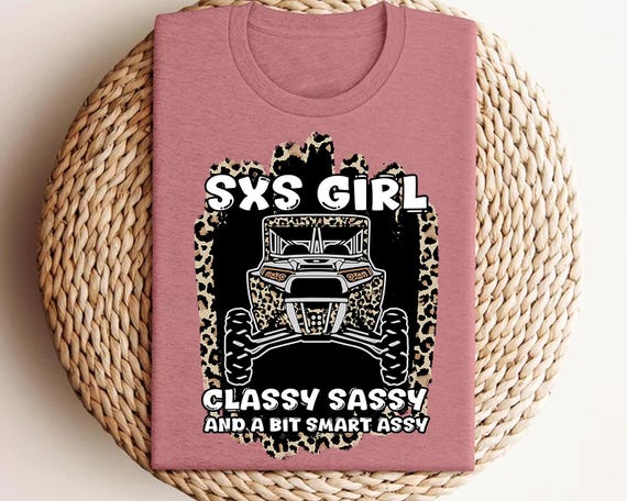 SXS Girl T-Shirt: Leopard Print UTV Off-Road Tee