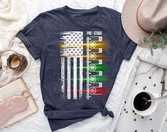 Drag Racing Graphic Tee: American Flag Race Day Outfit