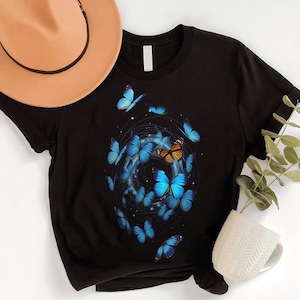 Swirling Butterflies – Magical Butterfly Shirt – Nature Lover Tee – Butterfly Art Apparel – Insect Lover Gift