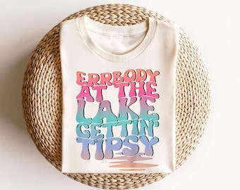 Funny Lake Life Shirt: Tipsy Boating Party Tee