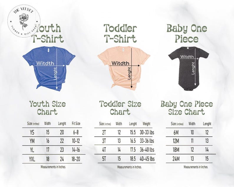 a baby onesuit size guide for a toddler t - shirt