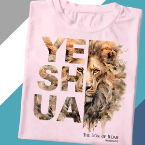 a t - shirt with a picture of a lion on it
