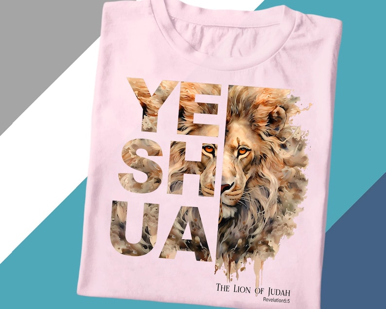 a t - shirt with a picture of a lion on it