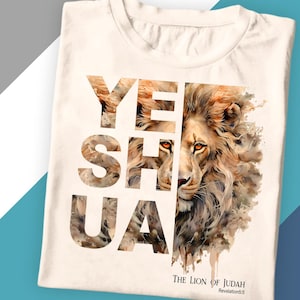 a t - shirt with a picture of a lion on it