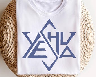 Chemise YESHUA : motif étoile de David messianique - Christian Tee
