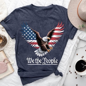 We the People Eagle Shirt: Patriotic USA Flag Tee