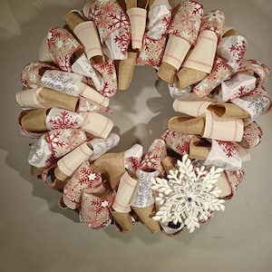 Snowflake winter Wreath