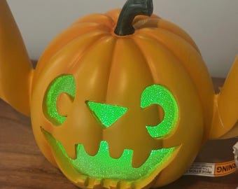 Disney Stitch 7” LED Color Changing Light-Up Pumpkin Halloween Decoration