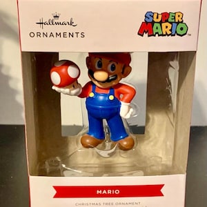 Hallmark Nintendo Super Mario Bros. Mario with Mushroom Christmas Ornament