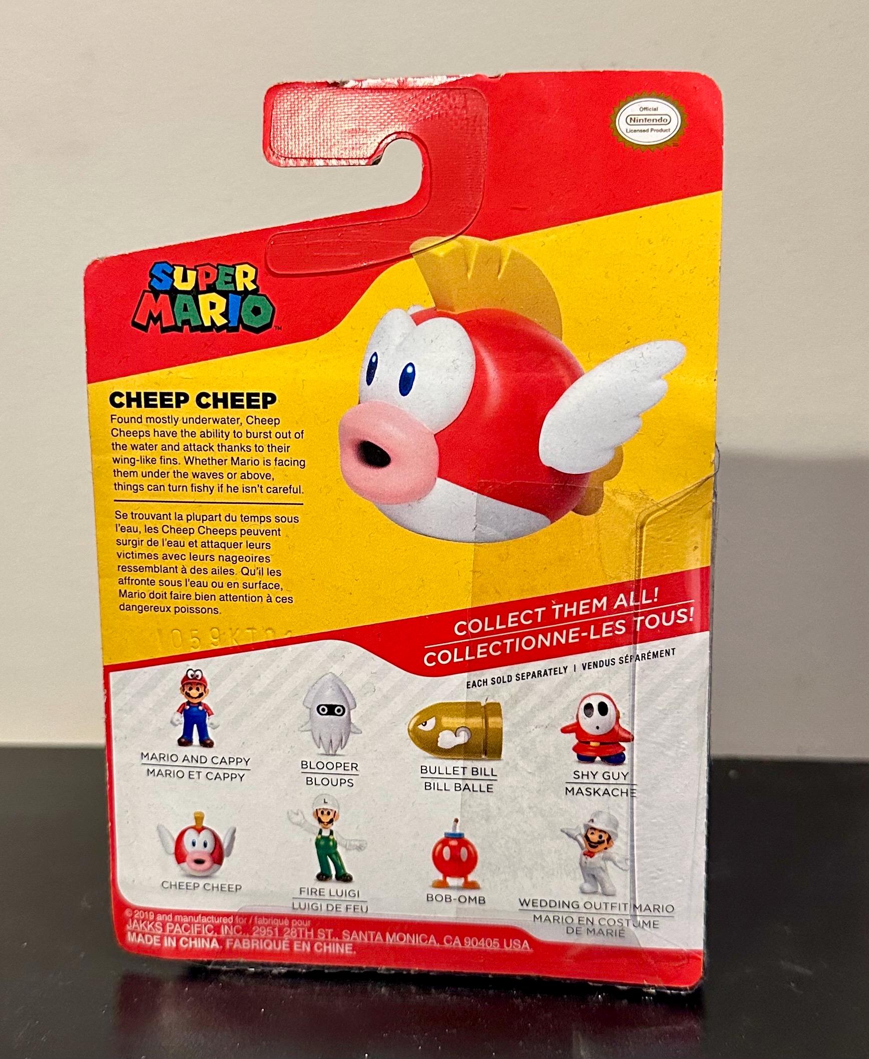 World of Nintendo Super Mario 2.5” Jakks Pacific Cheep Cheep Figure image 2