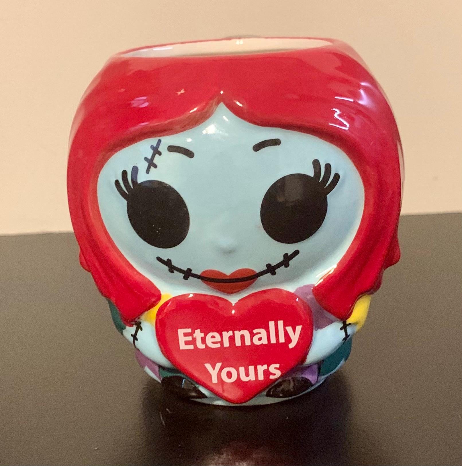 Valentine’s Day Nightmare Before Christmas Sally  with Heart 12 oz Ceramic Mug