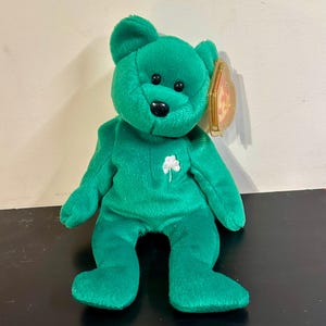 Ty Beanie Babies Vintage Erin Irish Green Bear St. Patrick’s Day Plush