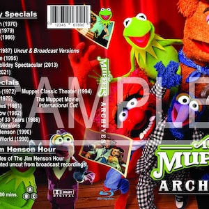 Muppet Archives Vol 1 Custom Blu-Ray COVER Digital Download