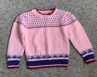 Girls Vintage Pullover Sweater 3t