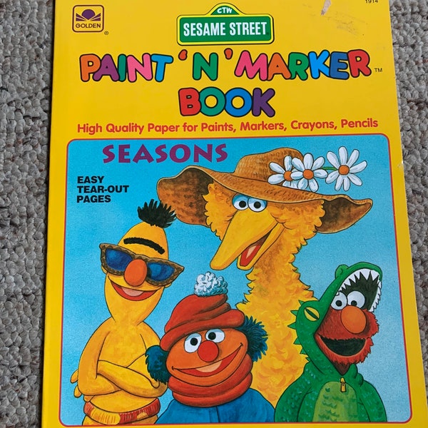 Sesame Street Paint and Marker Book