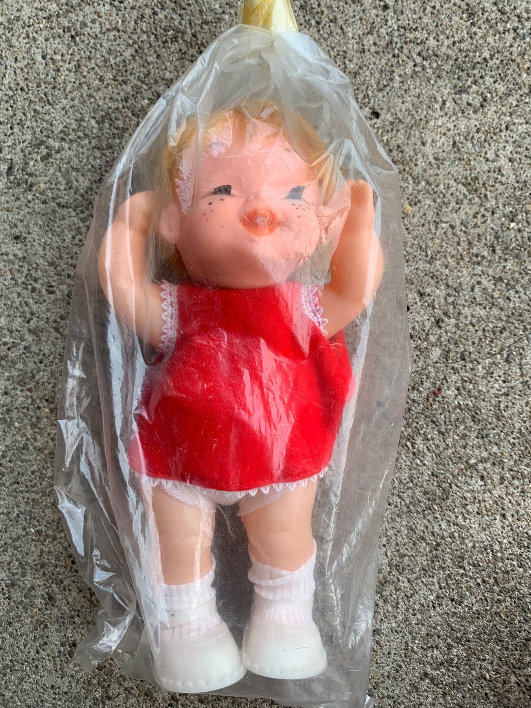 Vintage NOS Laughing Doll With Eyelashes Etsy