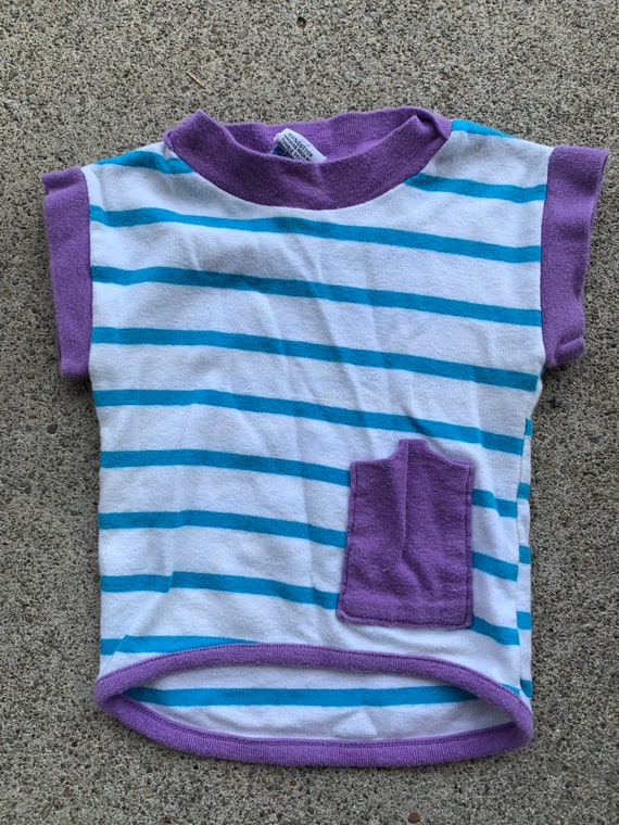 Girls Vintage Striped Tank Top 12m - image 1