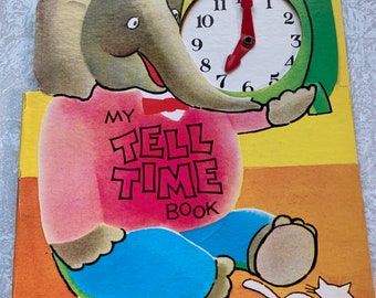 Vintage My Tell Time Book Children’s Book