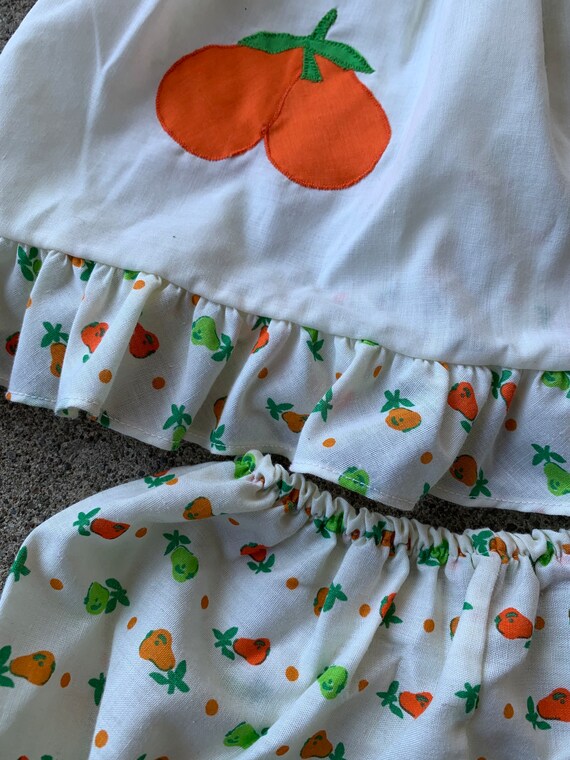 Girls Vintage Fruit Print Swing Top Set 3t - image 2