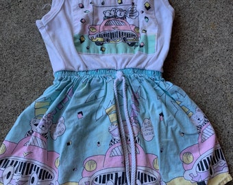 Girls Vintage Tank Top Dress 4-6